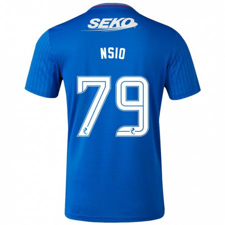 Kandiny Homme Maillot Paul Nsio #79 Bleu Tenues Domicile 2023/24 T-Shirt