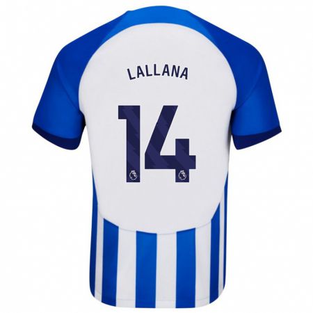 Kandiny Homme Maillot Adam Lallana #14 Bleu Tenues Domicile 2023/24 T-Shirt