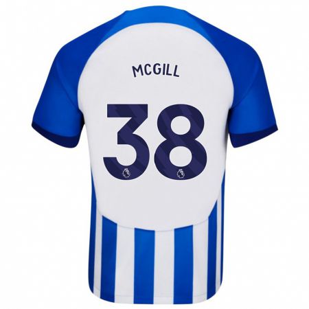 Kandiny Homme Maillot Tom Mcgill #38 Bleu Tenues Domicile 2023/24 T-Shirt