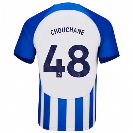 Kandiny Homme Maillot Samy Chouchane #48 Bleu Tenues Domicile 2023/24 T-Shirt
