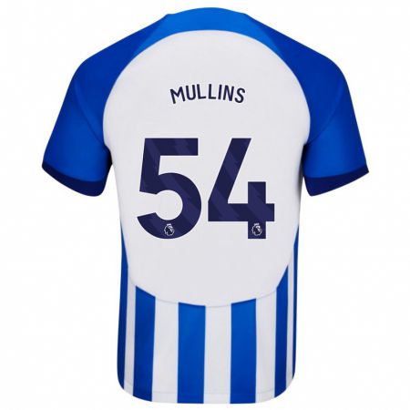 Kandiny Homme Maillot Jamie Mullins #54 Bleu Tenues Domicile 2023/24 T-Shirt
