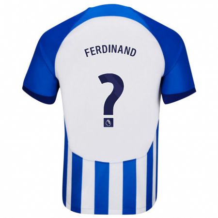 Kandiny Homme Maillot Lorenz Ferdinand #0 Bleu Tenues Domicile 2023/24 T-Shirt