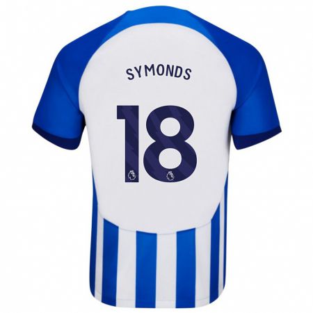 Kandiny Homme Maillot Maisie Symonds #18 Bleu Tenues Domicile 2023/24 T-Shirt
