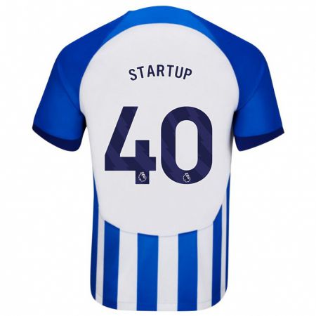 Kandiny Homme Maillot Katie Startup #40 Bleu Tenues Domicile 2023/24 T-Shirt