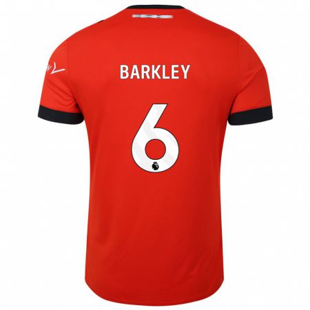 Kandiny Homme Maillot Ross Barkley #6 Rouge Tenues Domicile 2023/24 T-Shirt