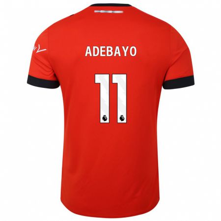 Kandiny Homme Maillot Elijah Adebayo #11 Rouge Tenues Domicile 2023/24 T-Shirt