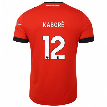 Kandiny Homme Maillot Issa Kaboré #12 Rouge Tenues Domicile 2023/24 T-Shirt