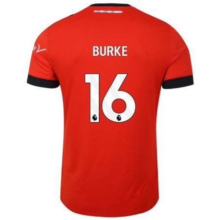 Kandiny Homme Maillot Reece Burke #16 Rouge Tenues Domicile 2023/24 T-Shirt