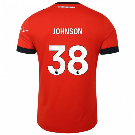 Kandiny Homme Maillot Joe Johnson #38 Rouge Tenues Domicile 2023/24 T-Shirt