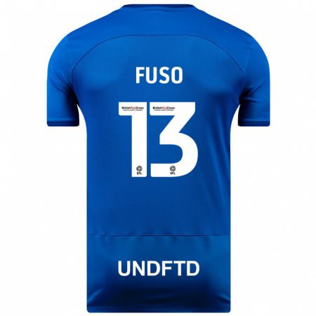 Kandiny Homme Maillot Ivana Fuso #13 Bleu Tenues Domicile 2023/24 T-Shirt
