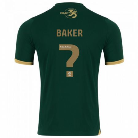 Kandiny Homme Maillot Zak Baker #0 Vert Tenues Domicile 2023/24 T-Shirt