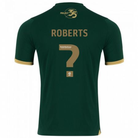 Kandiny Homme Maillot Caleb Roberts #0 Vert Tenues Domicile 2023/24 T-Shirt