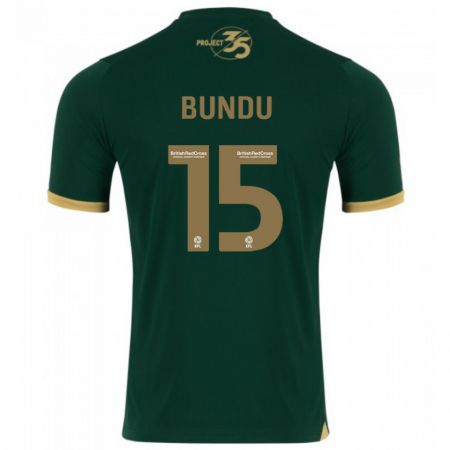 Kandiny Homme Maillot Mustapha Bundu #15 Vert Tenues Domicile 2023/24 T-Shirt