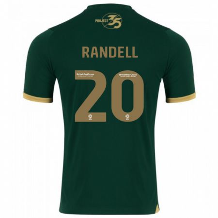 Kandiny Homme Maillot Adam Randell #20 Vert Tenues Domicile 2023/24 T-Shirt