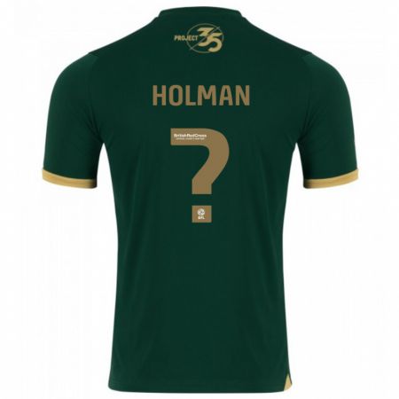 Kandiny Homme Maillot Daniel Holman #0 Vert Tenues Domicile 2023/24 T-Shirt