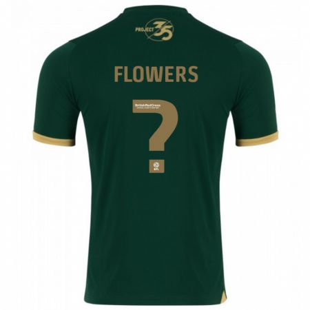 Kandiny Homme Maillot Lewis Flowers #0 Vert Tenues Domicile 2023/24 T-Shirt