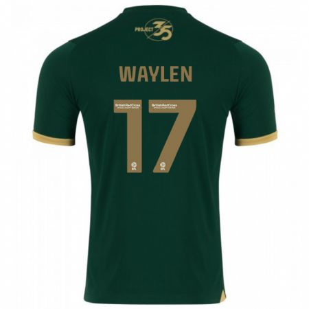 Kandiny Homme Maillot Libby Waylen #17 Vert Tenues Domicile 2023/24 T-Shirt
