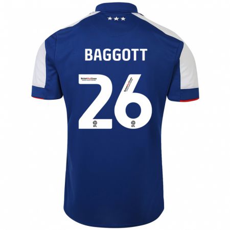 Kandiny Homme Maillot Elkan Baggott #26 Bleu Tenues Domicile 2023/24 T-Shirt