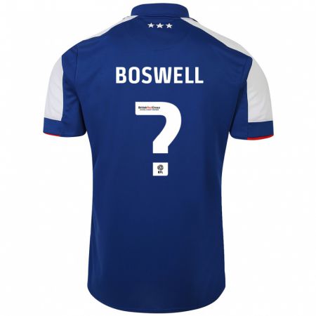 Kandiny Homme Maillot Ashton Boswell #0 Bleu Tenues Domicile 2023/24 T-Shirt