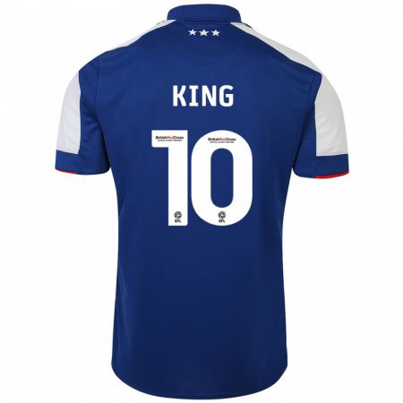 Kandiny Homme Maillot Eloise King #10 Bleu Tenues Domicile 2023/24 T-Shirt