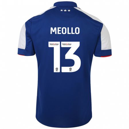 Kandiny Homme Maillot Nina Meollo #13 Bleu Tenues Domicile 2023/24 T-Shirt
