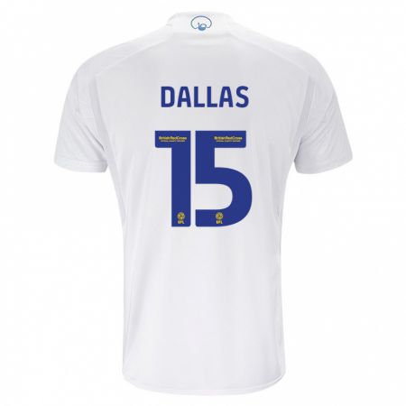 Kandiny Homme Maillot Stuart Dallas #15 Blanc Tenues Domicile 2023/24 T-Shirt