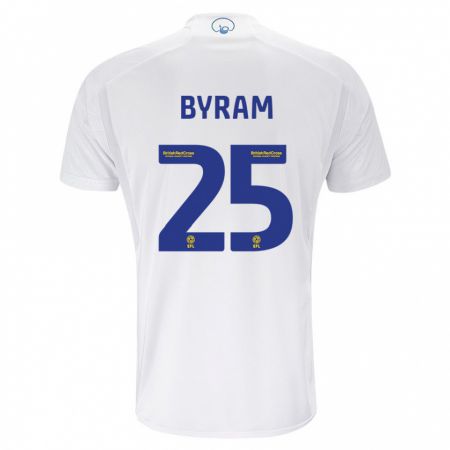 Kandiny Homme Maillot Sam Byram #25 Blanc Tenues Domicile 2023/24 T-Shirt
