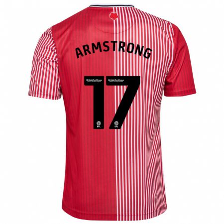 Kandiny Homme Maillot Stuart Armstrong #17 Rouge Tenues Domicile 2023/24 T-Shirt