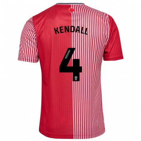 Kandiny Homme Maillot Lucia Kendall #4 Rouge Tenues Domicile 2023/24 T-Shirt