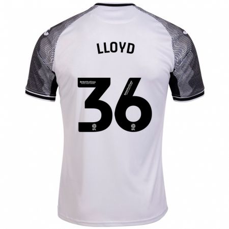 Kandiny Homme Maillot Ben Lloyd #36 Blanc Tenues Domicile 2023/24 T-Shirt