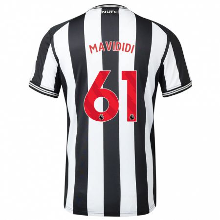 Kandiny Homme Maillot Shaun Mavididi #61 Noir Blanc Tenues Domicile 2023/24 T-Shirt