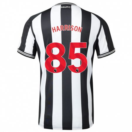 Kandiny Homme Maillot Adam Harrison #85 Noir Blanc Tenues Domicile 2023/24 T-Shirt