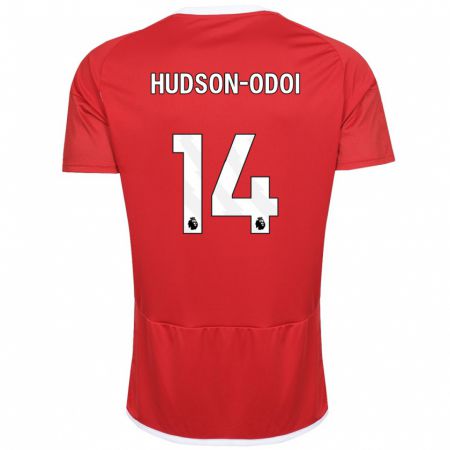Kandiny Homme Maillot Callum Hudson-Odoi #14 Rouge Tenues Domicile 2023/24 T-Shirt