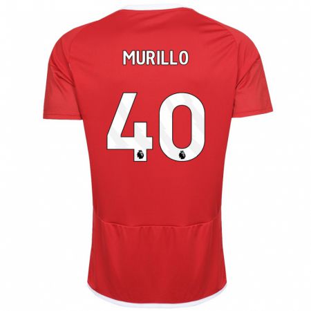 Kandiny Homme Maillot Murillo #40 Rouge Tenues Domicile 2023/24 T-Shirt