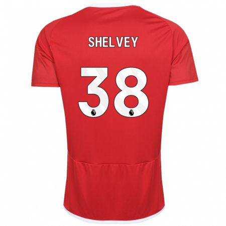 Kandiny Homme Maillot George Shelvey #38 Rouge Tenues Domicile 2023/24 T-Shirt