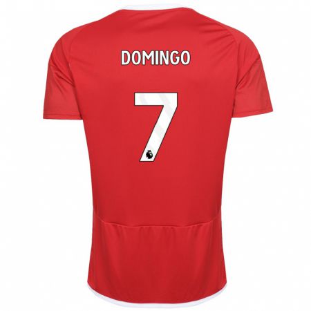 Kandiny Homme Maillot Sophie Domingo #7 Rouge Tenues Domicile 2023/24 T-Shirt