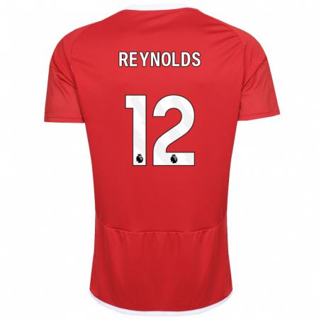 Kandiny Homme Maillot Niamh Reynolds #12 Rouge Tenues Domicile 2023/24 T-Shirt