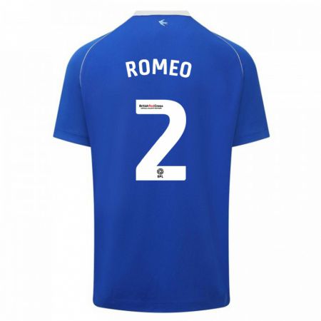 Kandiny Homme Maillot Mahlon Romeo #2 Bleu Tenues Domicile 2023/24 T-Shirt
