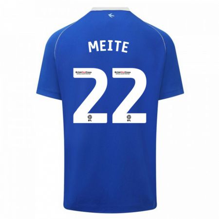 Kandiny Homme Maillot Yakou Méïté #22 Bleu Tenues Domicile 2023/24 T-Shirt
