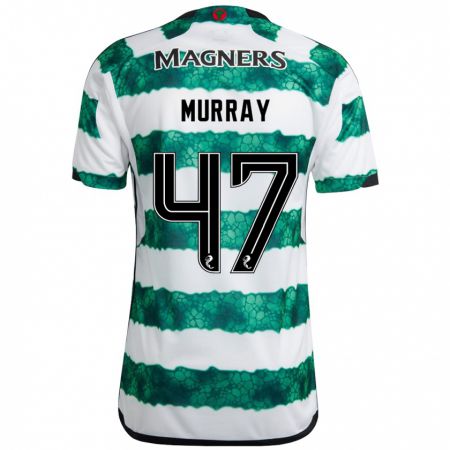 Kandiny Homme Maillot Dane Murray #47 Vert Tenues Domicile 2023/24 T-Shirt