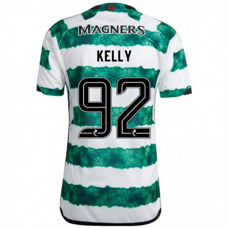 Kandiny Homme Maillot Daniel Kelly #92 Vert Tenues Domicile 2023/24 T-Shirt