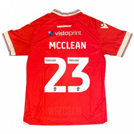 Kandiny Homme Maillot James Mcclean #23 Rouge Tenues Domicile 2023/24 T-Shirt