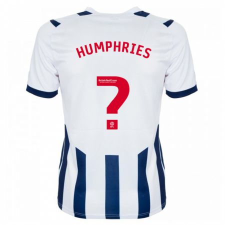 Kandiny Homme Maillot Evan Humphries #0 Blanc Tenues Domicile 2023/24 T-Shirt