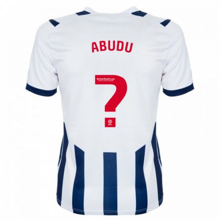 Kandiny Homme Maillot Abdul Abudu #0 Blanc Tenues Domicile 2023/24 T-Shirt