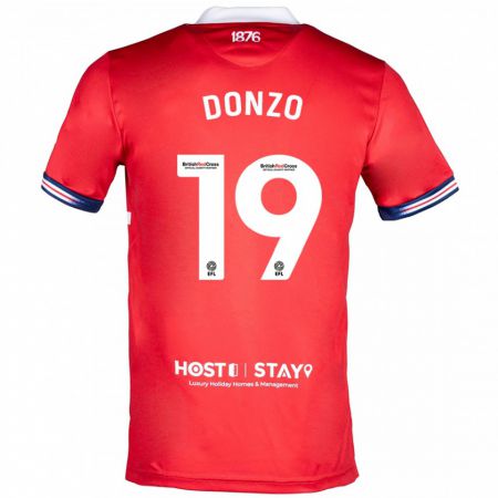 Kandiny Homme Maillot Jolie Donzo #19 Rouge Tenues Domicile 2023/24 T-Shirt