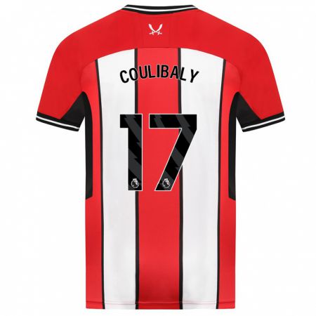 Kandiny Homme Maillot Ismaila Coulibaly #17 Rouge Tenues Domicile 2023/24 T-Shirt