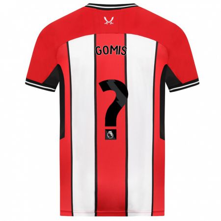Kandiny Homme Maillot Nicksoen Gomis #0 Rouge Tenues Domicile 2023/24 T-Shirt