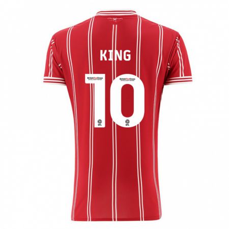Kandiny Homme Maillot Andy King #10 Rouge Tenues Domicile 2023/24 T-Shirt