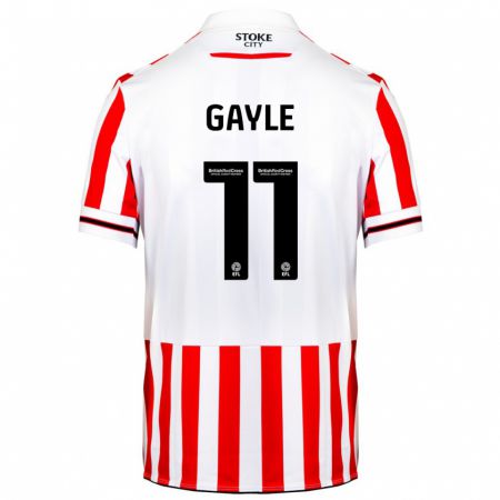 Kandiny Homme Maillot Dwight Gayle #11 Rouge Blanc Tenues Domicile 2023/24 T-Shirt
