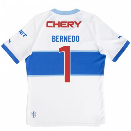 Kandiny Homme Maillot Vicente Bernedo #1 Blanc Tenues Domicile 2023/24 T-Shirt
